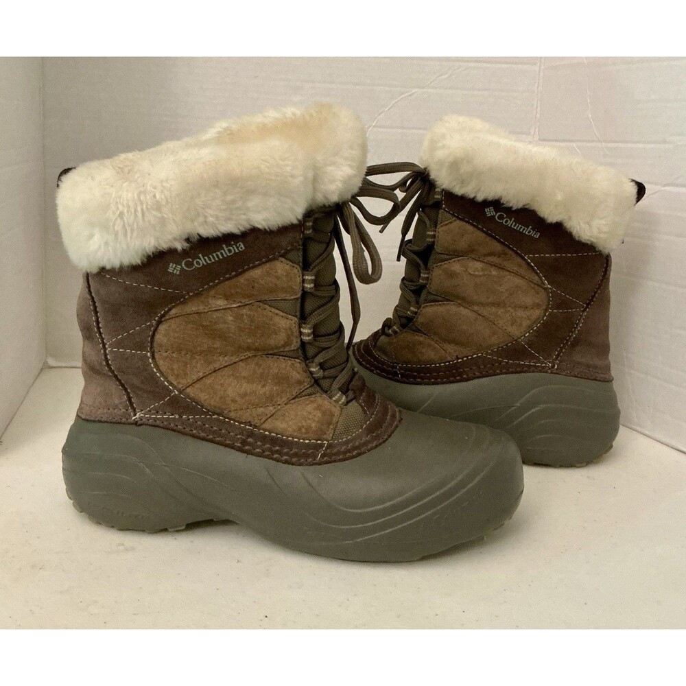 Columbia Sierra Summette Women’s 9 Brown Thermolite Insulated Winter Snow Boots